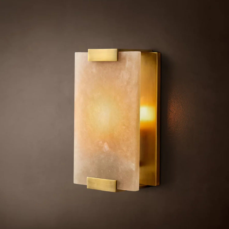 Natural Marble Wall Sconce – Luxury Modern Designer Wall Light