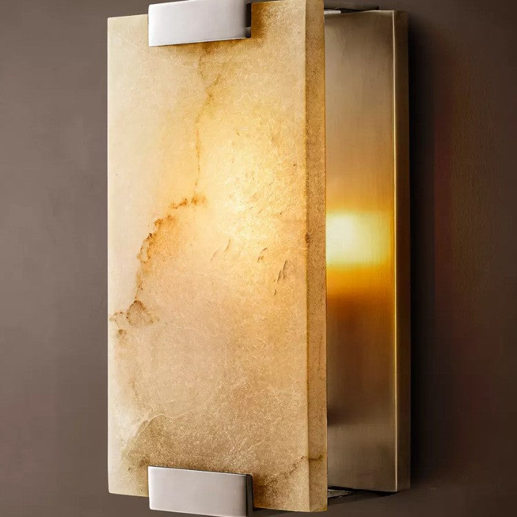 Natural Marble Wall Sconce – Luxury Modern Designer Wall Light