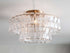 French Vintage Glass Flush mount Light