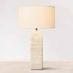 Modern Travertine Stone Table Lamp