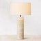 Modern Travertine Stone Table Lamp